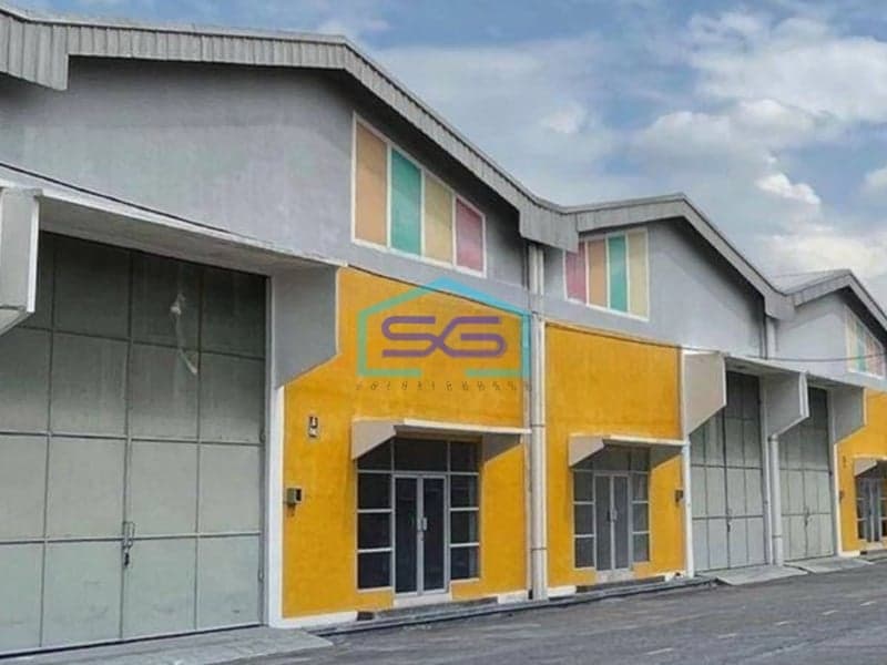 Dijual Gudang di Kawasan Pergudangan Bumi Benowo Surabaya LB 300m2 Baru HGB