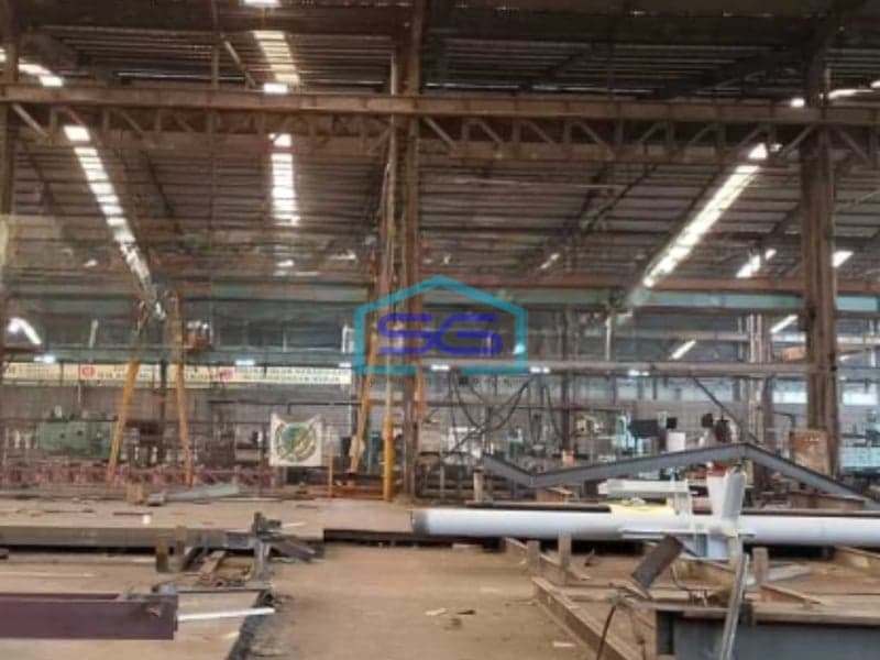 Dijual Pabrik Luas Bangunan  33000 m²  Lokasi Bebas Banjir di Jayanti Tangerang