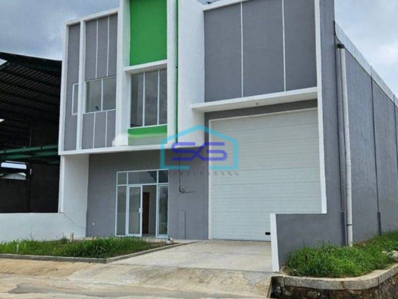 Dijual Gudang Ijin Industri Cisoka + Kantor 2 Lantai Exit Tol Balaraja Tangerang LT 2254m2